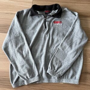 Vintage ESPN Quarter Zip Fleece Jacket